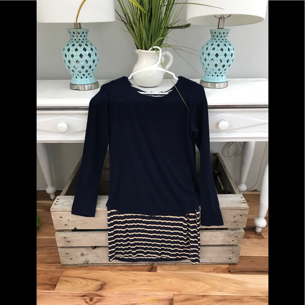 Nautical sweater dress